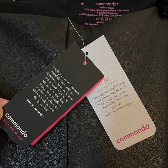 commando Women's Perfect Control Faux Leather Leggings - Black - Picture 6 of 8